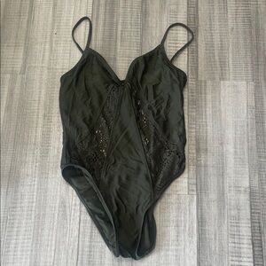 Massimo Black One Piece Swimsuit